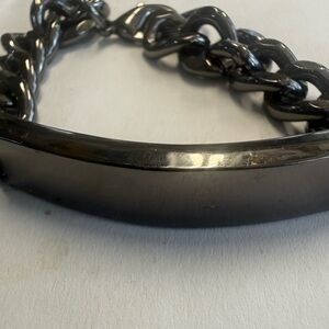 Black Chunky Chain Bracelet